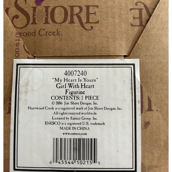 Jim Shore Heartwood Creek "My Heart Is Yours" Figurine Decor 9" Tall 4007240 - Picture 7 of 13
